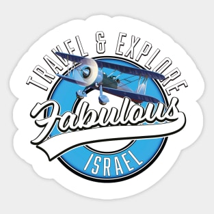 Travel Explore Fabulous Israel Sticker